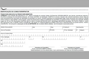 Identificação do real condutor detran go Identificação do real condutor detran go